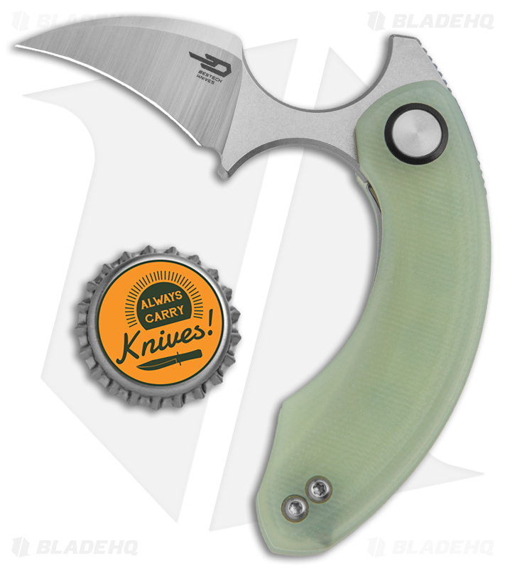 Bestech Knives STRELIT Jade G10 Hawkbill Satin 14C28N
