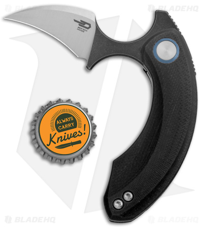Bestech Knives STRELIT Liner Lock Knife Black G-10 (2.19" Two Tone) BG52A-2