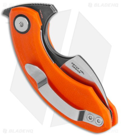 Bestech Knives STRELIT Liner Lock Knife Orange G-10 (2.19" Two Tone) BG52C-2