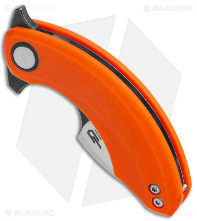 Bestech Knives STRELIT Liner Lock Knife Orange G-10 (2.19" Two Tone) BG52C-2