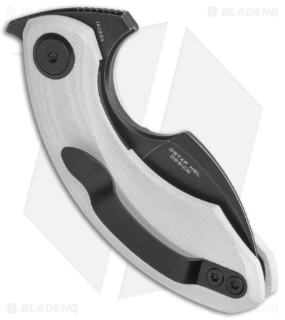 Bestech Knives STRELIT Liner Lock Knife White G-10 (2.19" Black SW) BG52D