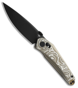 Bestech Kombou Mothus Bar Lock Knife Bronze Titanium (3.5" Black PVD) BT2206C