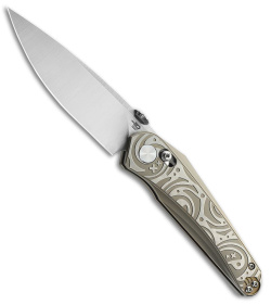 Bestech Kombou Mothus Bar Lock Knife Bronze Titanium (3.5" Satin) BT2206B