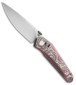 Bestech Kombou Mothus Bar Lock Knife Purple Titanium (3.5" Hand Satin) BT2206E