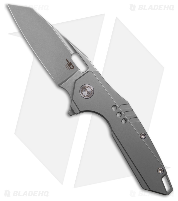 marky919　No.3 No.5 Bestech Knives Nyxie 3 Frame Lock Knife Gray Titanium