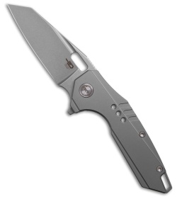 Bestech Knives Nyxie 3 Frame Lock Knife Gray Titanium (2.99" Bead Blast)