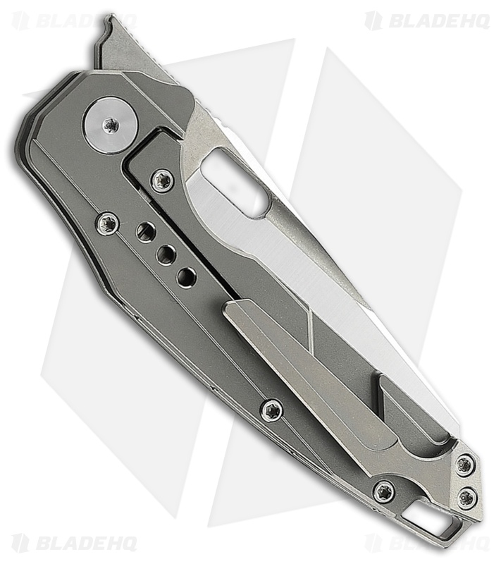 Bestech Knives Nyxie Frame Lock Knife Gray Titanium (3.4" Satin) BT2209A