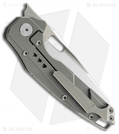 Bestech Knives Nyxie Frame Lock Knife Gray Titanium (3.4" Satin) BT2209A