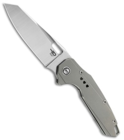 Bestech Knives Nyxie Frame Lock Knife Gray Titanium (3.4" Satin) BT2209A