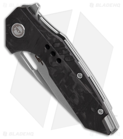 Bestech Knives Nyxie 3 Frame Lock Knife CF/Titanium (2.99" Bead Blast)