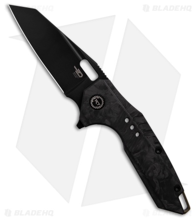 Bestech Knives Nyxie 3 Frame Lock Knife CF/Titanium (2.99" Black)