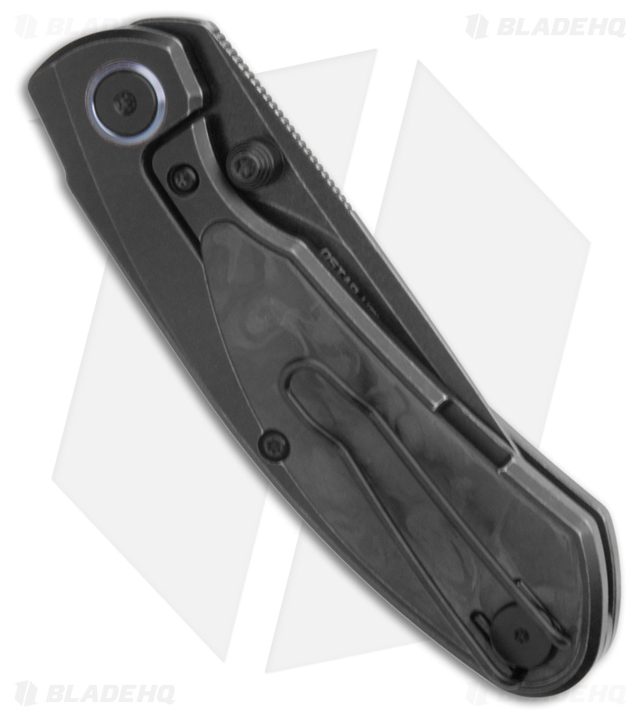 Bestech Knives Lito Frame Lock Knife Ti/Carbon Fiber Inlay (3.6" Black)