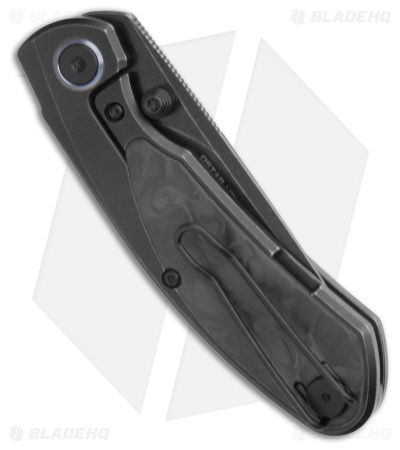 Bestech Knives Lito Frame Lock Knife Ti/Carbon Fiber Inlay (3.6" Black)