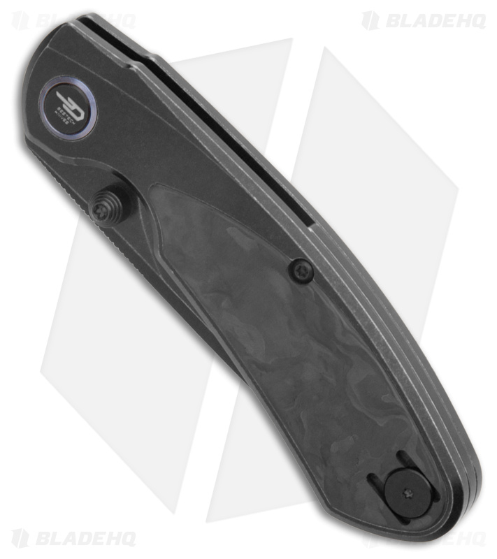 Bestech Knives Lito Frame Lock Knife Ti/Carbon Fiber Inlay (3.6" Black)