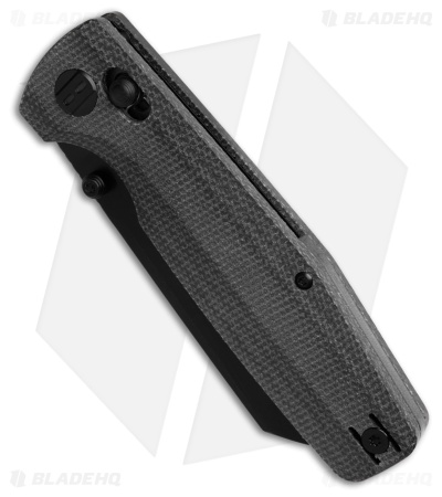Bestech Knives Large Slasher Cross Bar Lock Black Micarta (3.5" Black D2)