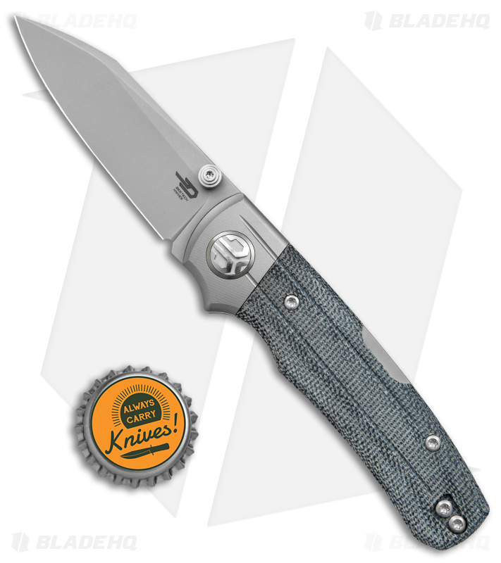 Bestech Knives Tonic Lock Back Knife Ti/Black Micarta (2.8" BB/SW) BT2204A
