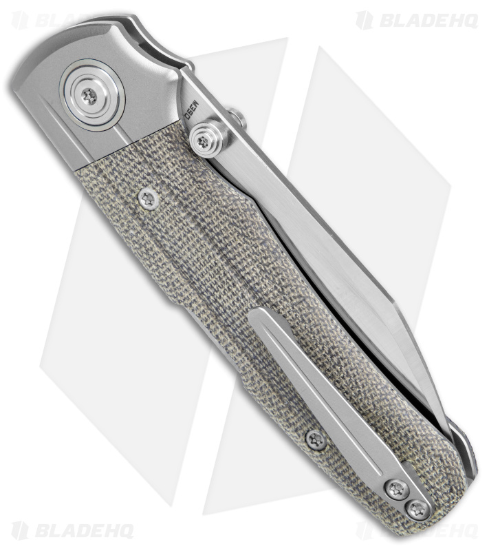 Bestech Knives Tonic Lock Back Knife Ti/Green Micarta (2.8" Satin) BT2204C