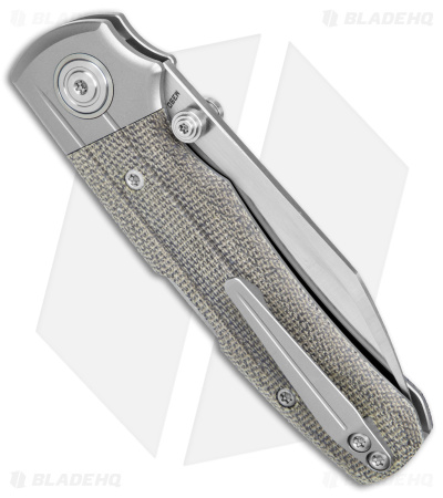 Bestech Knives Tonic Lock Back Knife Ti/Green Micarta (2.8" Satin) BT2204C