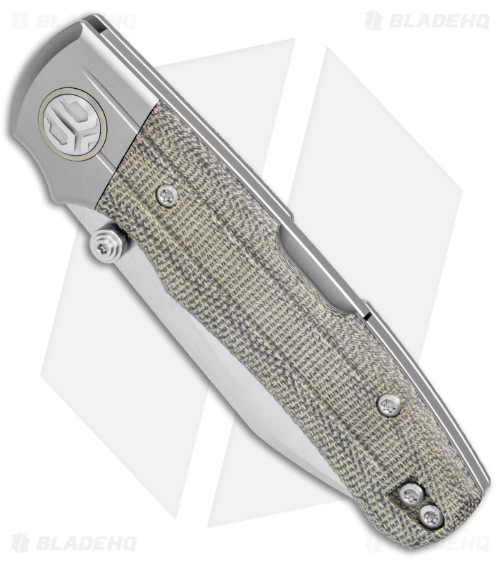 Bestech Knives Tonic Lock Back Knife Ti/Green Micarta (2.8" Satin) BT2204C