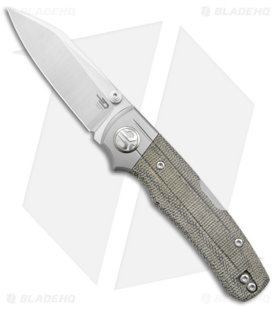 Bestech Knives Tonic Lock Back Knife Ti/Green Micarta (2.8" Satin) BT2204C