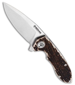 Boker Arbolito Wilki H Liner Lock Knife Red Stag (3.1" Satin) 01BA3722H