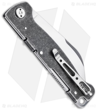 Boker Atlas Backlock Sheepsfoot Knife Black Steel (2.7" Polish) 01BO867