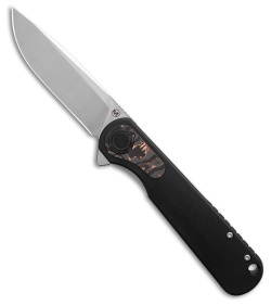 Boker Braddock Drop Point Liner Lock Knife Black G-10 (3.25" Satin 440B)