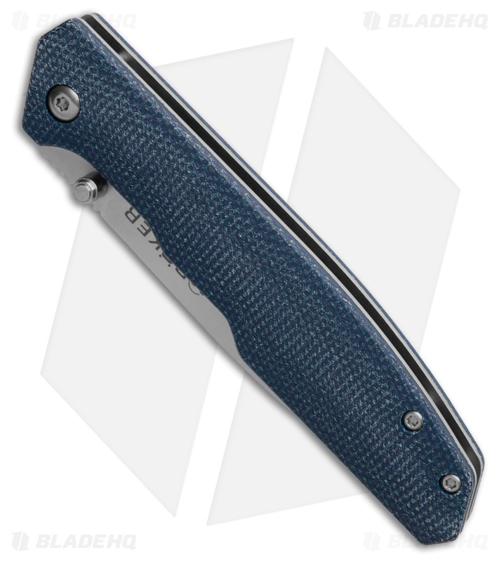 Boker Deep Blue Canvas Liner Lock Knife Blue Micarta (3.54" Satin 440A) 01SC714