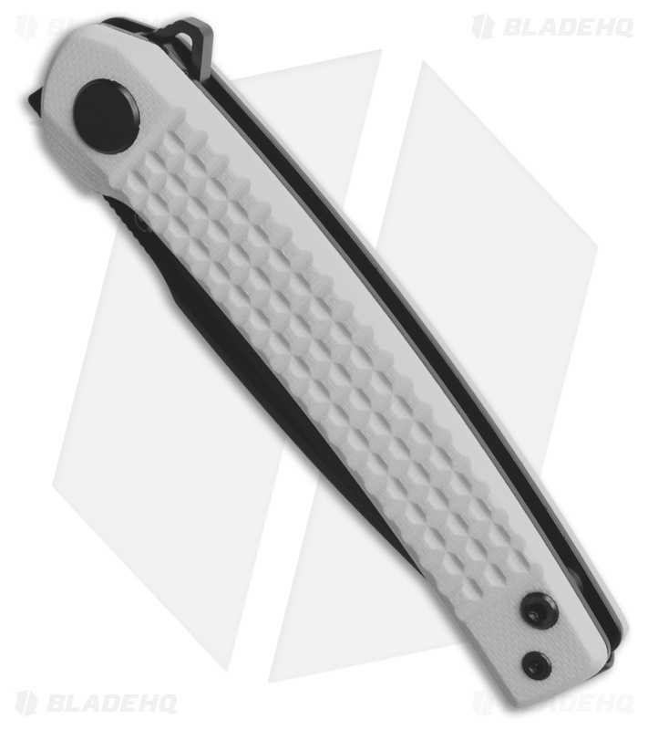 Boker Empery Drop Point Liner Lock Knife White G-10 (3.2" Black 440B)