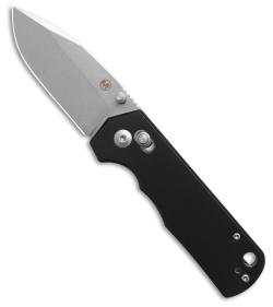 Boker Rockstub Drop Point Crossbar Lock Knife Black Aluminum (2.6" Satin 440B)