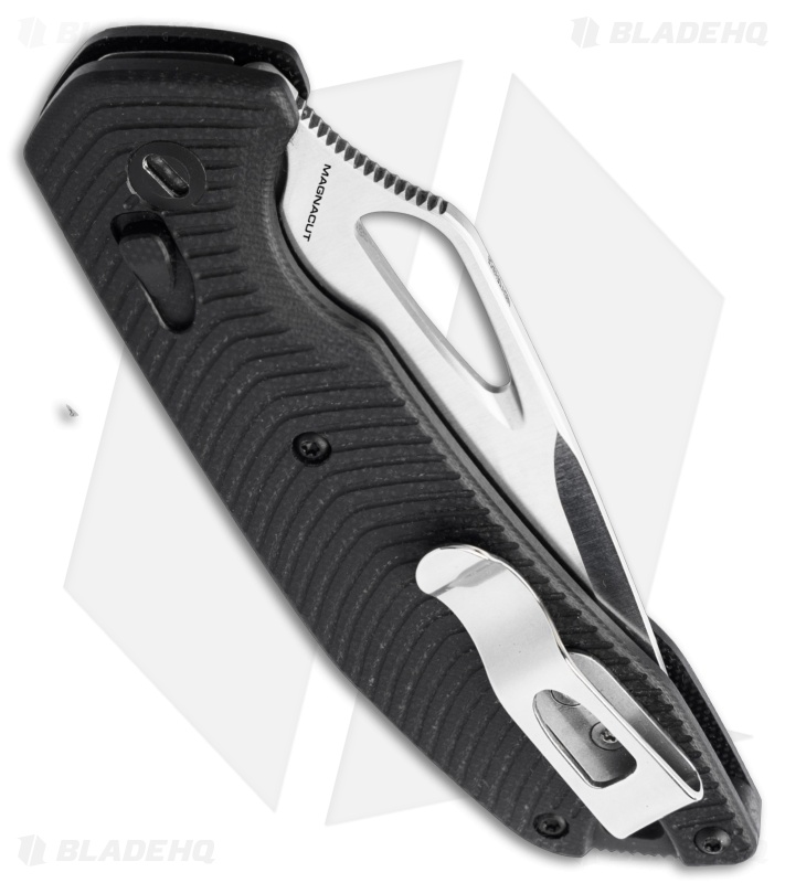 Boker Solingen TDK MagnaCut Tanto Crossbar Lock Knife Black GFN (3.46" Satin)