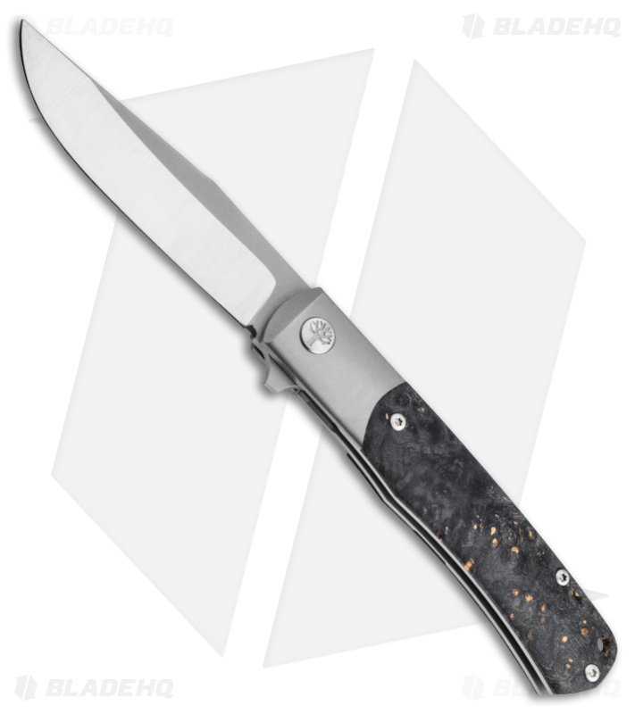 Boker Trppr MagnaCut Flipper Knife Black Amboina Wood (3.2" Satin) 112088