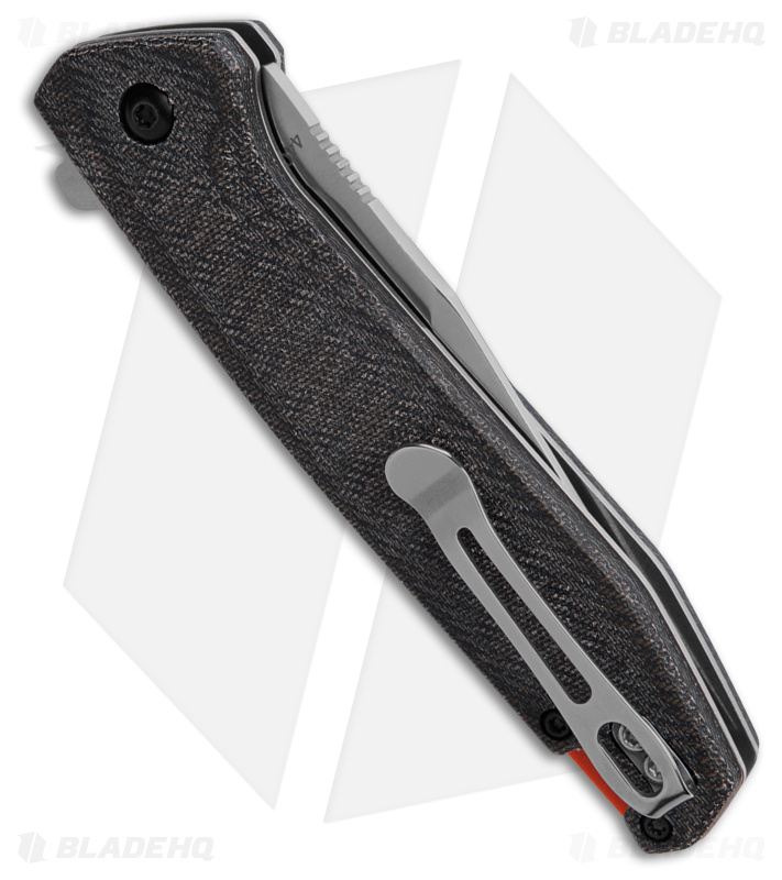 Boker Magnum Border Forest Folder Button Lock Knife Black Micarta (3.38" Satin) 