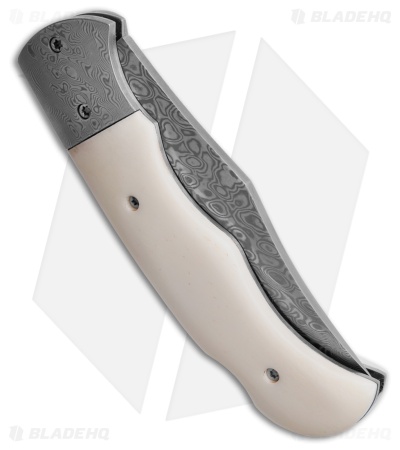 Boker Magnum Damascus Bone Lockback Knife (3.1" Damascus) 01MB180DAM