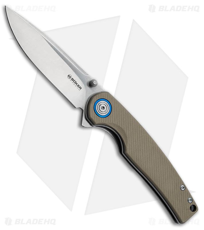 Boker Magnum Rekin Liner Lock Knife G-10 Brown (3.1" Satin) 01SC007