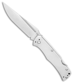 Boker Plus Mek Lockback Knife Silver Stainless Steel (4.2" Satin) 01BP0021