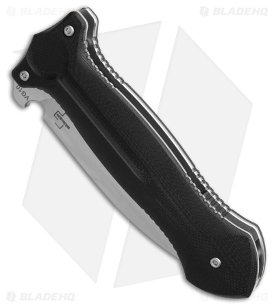 Boker Cheus Dagger Liner Lock Knife Black G-10 (3.5" Satin)