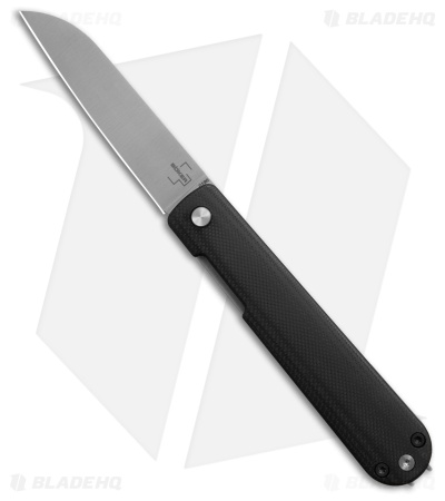 Boker Friday Wharncliffe Frame Lock Knife Front Flipper Black G-10 (2.8" Satin)