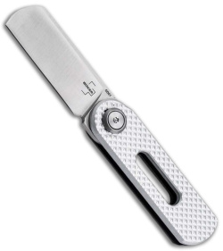 Boker Ovalmoon Swivel Pocket Knife Silver Aluminum (1.8" Satin) 01BO498