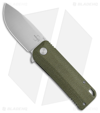 Boker Plus Baba Yaga Liner Lock Knife Green Micarta (2.7" Satin)