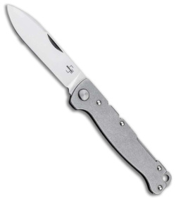 Boker Plus Atlas Backlock Knife Gray Steel (2.6" Polish) 01BO865