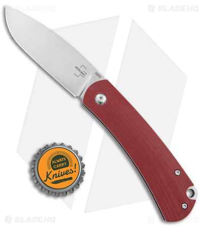 Boker Plus Boston Slip Joint Pocket Knife Burgundy G-10 (2.8" Satin)