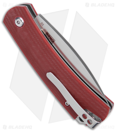 Boker Plus Boston Slip Joint Pocket Knife Burgundy G-10 (2.8" Satin)