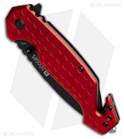 Boker Plus Donges Basic Fire Liner Lock Knife Red Aluminum (3.3" Black)