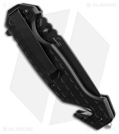 Boker Plus Donges Basic Tactical Liner Lock Black Aluminum (3.4" Black)