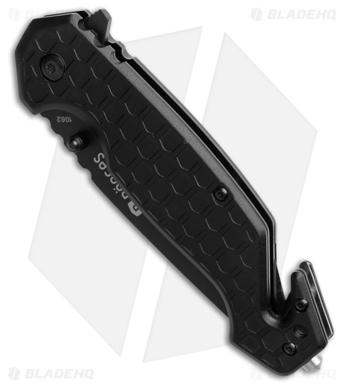 Boker Plus Donges Basic Tactical Liner Lock Black Aluminum (3.4" Black)