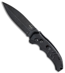 Boker Plus Intention II Dagger Push Button Knife Black G-10 (3.3" Black)