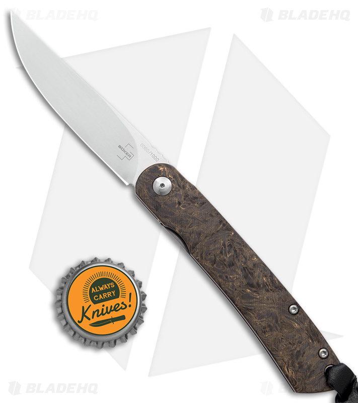 Boker Plus LFL07 Liner Lock Knife Fat Carbon Fiber (3" Satin) 01BO387