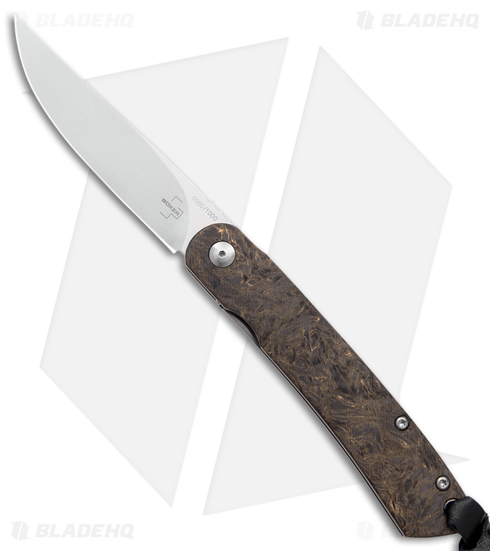 Boker Plus LFL07 Liner Lock Knife Fat Carbon Fiber (3" Satin) 01BO387