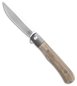 Boker Plus Modern Trapper Uno Liner Lock Knife Tan Micarta (2.95" Satin)